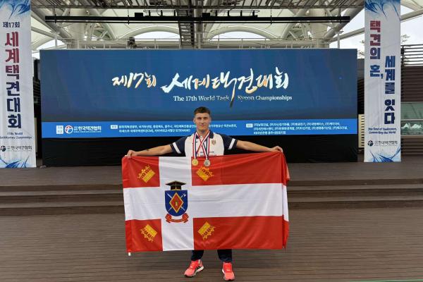 Două medalii pentru studentul Academiei la Campionatul Mondial de Taekkyeon